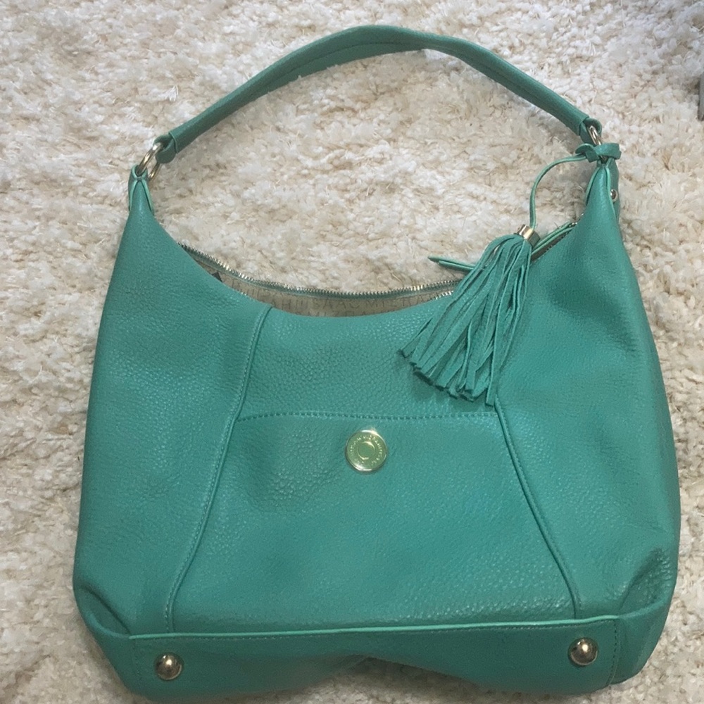 Issac Mizrahi Turquoise Hobo Bag